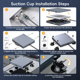 For Starlink Mini Magnetic Suction Cup Car Mount + Rugged Protective Case with Shoulder Strap Tools  for Dashboard/Sunroof/RV