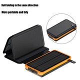 50000mAh Portable Solar Power Bank Fast Charging USB-C/USB-A for IOS Android Outdoor Large Capacity Charger