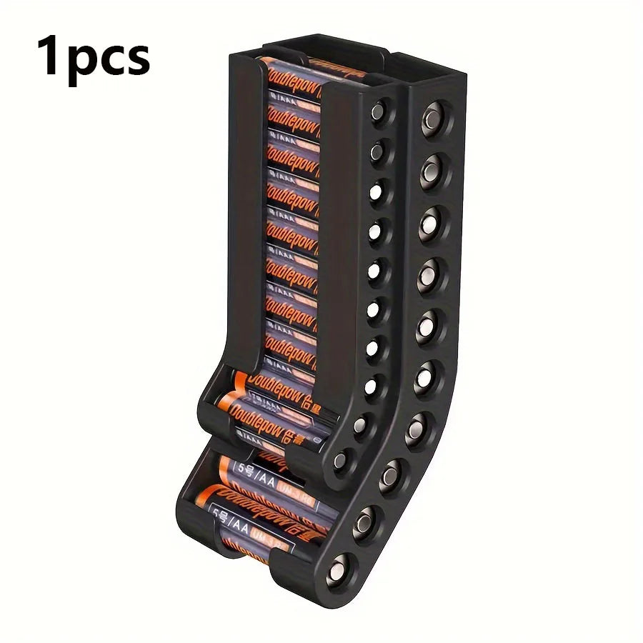 Battery Storage Organizer Combo Battery Organizer Storage Holder Small Battery Keeper Wall Holder Battery Dispenser Holder