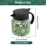 Vintage Floral Tea Thermos Stainless Steel Tea Kettle Drip-Proof Tea Pot With Tea Infuser Mini Thermo Coffee Pot Home Teaware