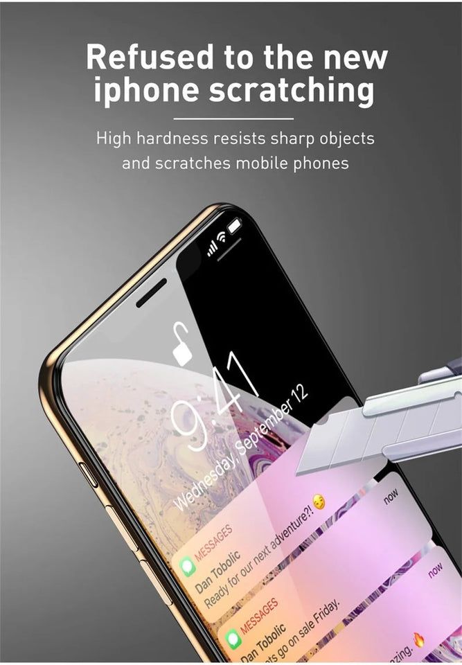2/4PCS 9D Screen Protector Tempered Glass for IPhone 14 13 12 11 15 Pro Max Protective Glass for IPhone X XR XS Max 7 8 614 Plus
