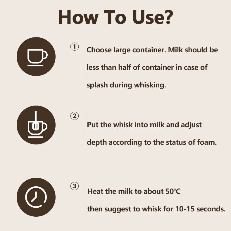 ONEKA Milk Frother Handheld Foam Maker For Lattes Whisk Coffee Cappuccino Frappe Matcha Hot Chocolate Egg Beater Drink Mixer