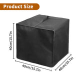 Espresso Machine Dust Cover Waterproof Nylon Foldable Protective Sleeve For Coffee Maker Equipment Black Appliance Guard