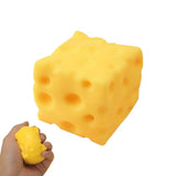 Square Cheese Squishy Toys Slow Rebound Push Stress Relief Sensory Toys Cheese Stress Balls Fidget Toys for Children Adult