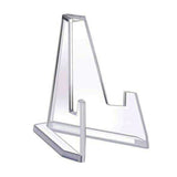 10PCS Acrylic Display Holder Transparent Triangle Commemorative Coin Photo Card Holder Display Rack Phone Stand Home Decor