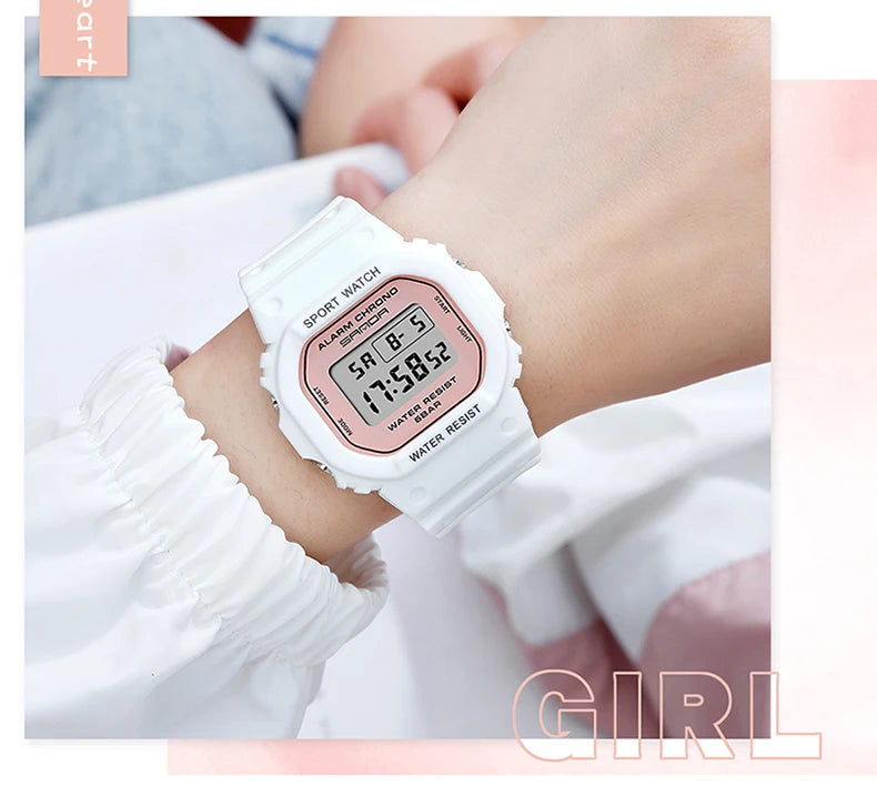 SANDA G Style Digital Watch Men Waterproof Ms Watch Sport Men Watches Boy Girl Electronic Clock Relogio Masculino Relógio Mulhe