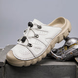 Summer Men's Sandals Beach Shoes Handmade Breathable Design Sandals Casual Beach Shoes Lightweight Soft Bottom Outdoor Sandals