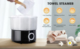 Towel Steamer Quick Heating Hot Towel Warmer Spa Towel Heater SPA Facial 202°F In 10mins Skin Moisturizing Tool Facials, Shaving