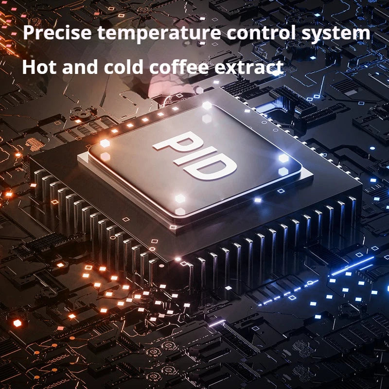 Compact Semi-Automatic Coffee Machine - Perfect for Espresso and American Coffee at Home