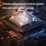 Compact Semi-Automatic Coffee Machine - Perfect for Espresso and American Coffee at Home