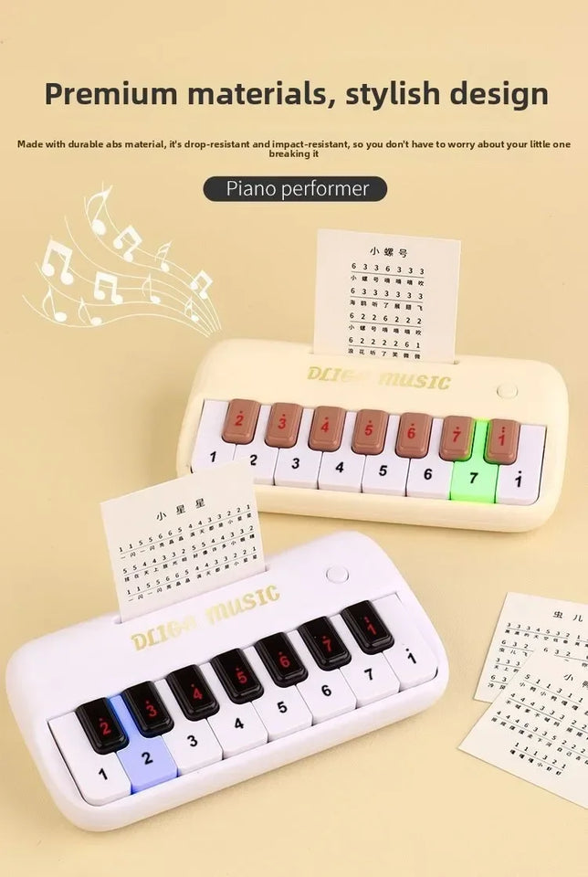 Portable 15 Keys Digital Keyboard Children Mini Electronic Piano Children Musical Instrument Educational Toys for Children Gift