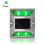 Solar Powered Aluminum Road Stud IP68 Waterproof Raised Pavement Marker Cat Eye Road Studs
