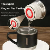 500ml 304 Stainless Steel Vacuum Insulated Water Bottle Portable Tea Coffee Bottle Office Gift Set Travel Leak Proof Thermal Mug