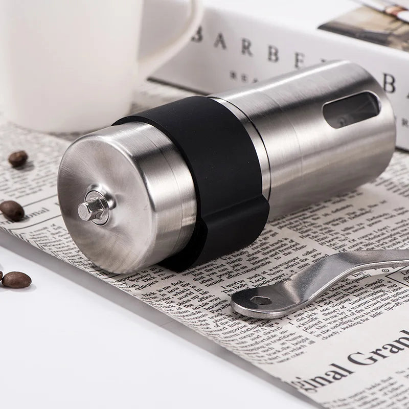 Steel Manual Coffee Grinder S/L Portable Travel Camping Coffee Bean Grinder