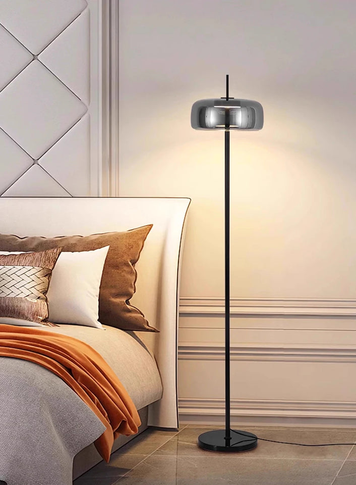 Modern LED floor lamps for living rooms and bedrooms, with adjustable three-color temperatures