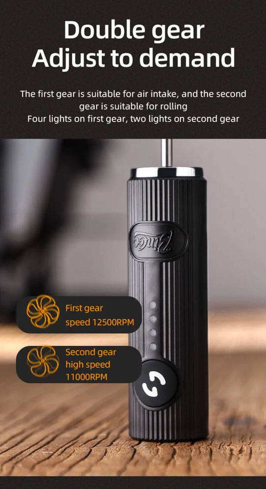 2025 New Milk Foamer Bincoo Coffee Frother Rechargeable Handheld Coffee Milk Electric Handle Blender Egg Beater Espresso Tool