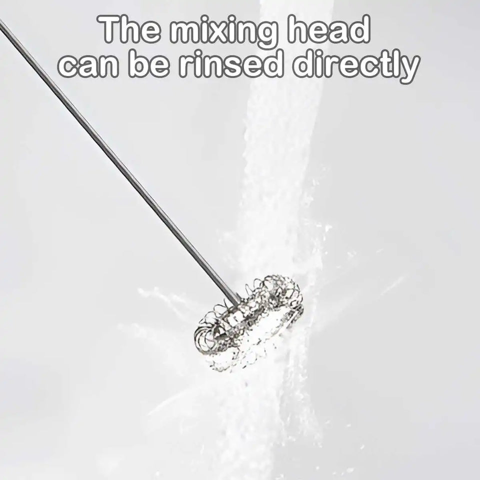 1Pc Electric Milk Frother Coffee Milk Frother Coffee Mixer 500mAh USB-Charging Portable Egg Beater Coffee Milk Mixing Blender