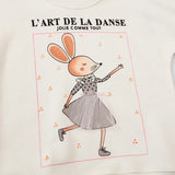 Jumping Meters 2-7T New Arrivals Girls Sweatshirts Bunny Applique Toddler Clothing Hooded Tops Autumn Spring Baby Costume