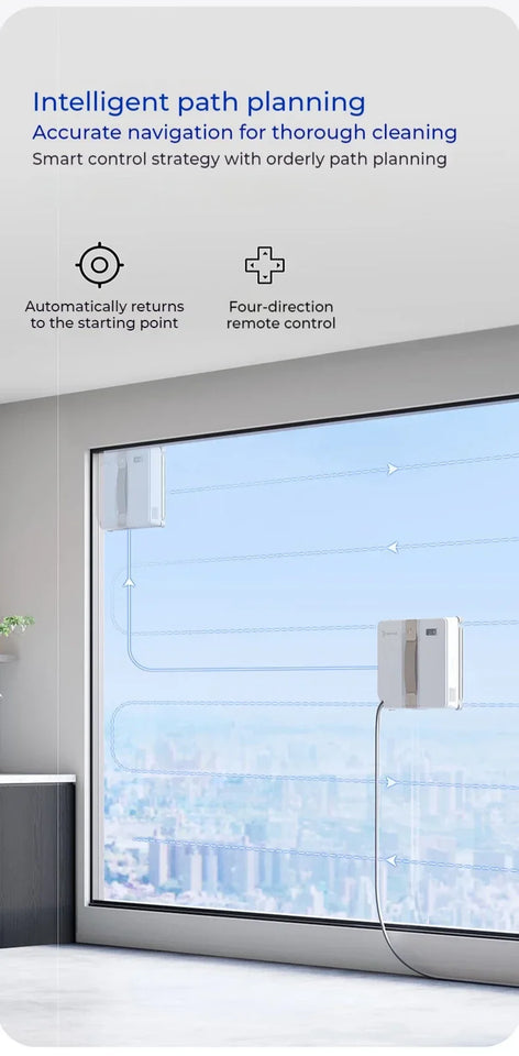 New Original ECOVACS Window Cleaning Machine WINBOT AIR MINI Window Cleaning Robot 8000Pa Glass Vacuum Cleaner