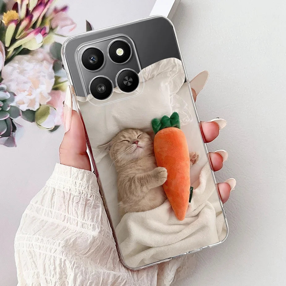 For Honor 400 Smart 5G Case LGN-NX1 Cute Cartoon Painted Cover Soft Slim Phone Case For Honor X7d HonorX7d Honor400 Smart Fundas