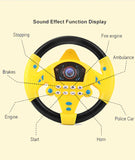 Children Eletric Simulation Steering Wheel Toys Gifts Light Sound Musical Stroller Simulate Driving Car Vocal Toy for Kids