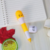 6pcs/lot Korea Stationery Smiling Face Pill Shape Ballpoint Pen Cute Cartoon Favor Retractable Ball Pen
