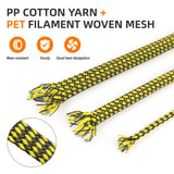 1~100m New  Flexible Braided PP Cotton + PET Yarn Harness Sheath Sleeving Cable Sleeve Wrie Insulated Protection Wrap 4 8 12mm