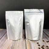 100pcs Silver Dumb Aluminum Foil Bags Heat Seal - Top Open Mylar Foil Bag Matte Surface Plastic Food Package Spices/Sauce Pouch