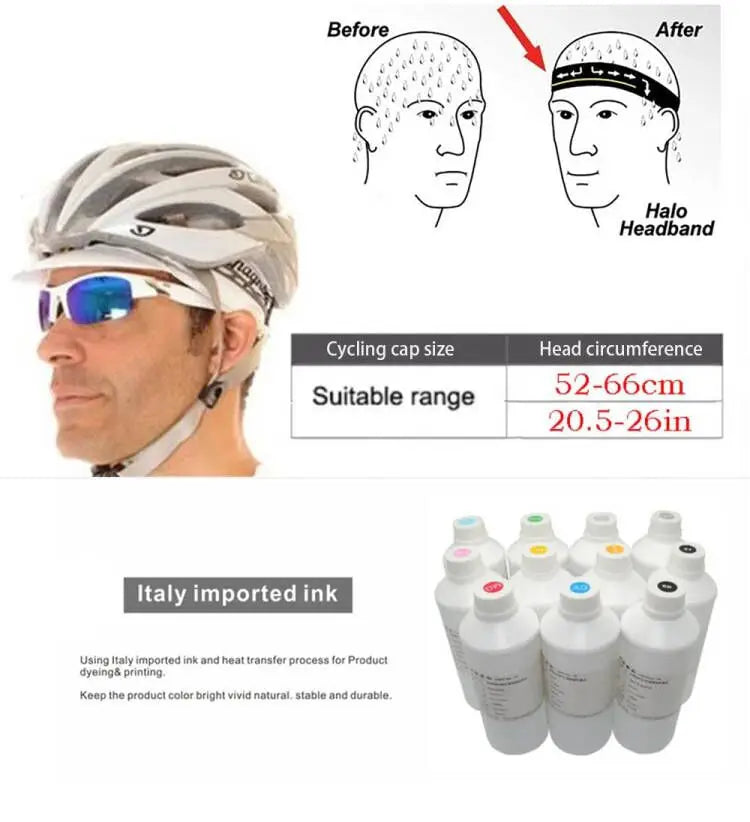 Black Cycling Cap Funny Road Bicycle Hat Cartoon Bike Headwear Men and Women Coffee & Beer Gorra Ciclismo