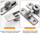 1pc Security Door Lock Handle Commercial Residential Grade Anti-Pick Lock with Adjustable 90°/180° Slide Indoor Outdoor Use