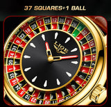 LIGE Creative Luxury Mens Watches Roulette Game Dial Fashion Mens Watch Waterproof Luminous Quartz Wristwatches Rolling Ball