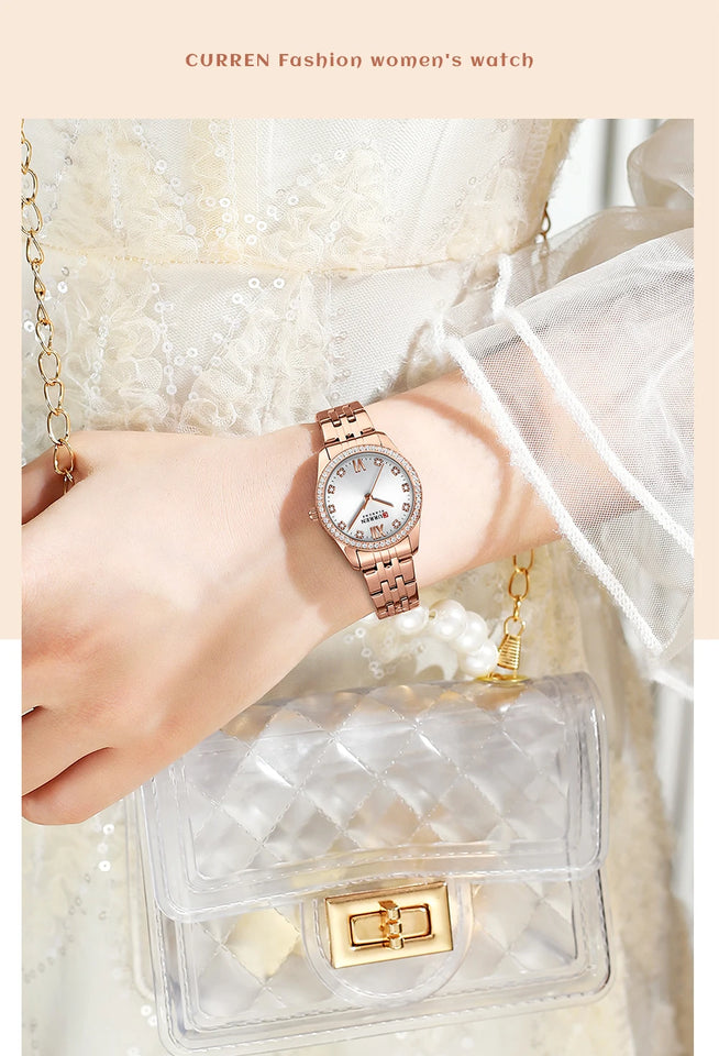New stock! ! Women Bracelet Watches Steel belt Love Steel belt Rhinestone Quartz Wrist Watch Luxury Fashion Watch for women