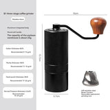 Coffee Grinder Manual 7 /5 Core Bean Coffee Grinder Espresso Portable External Adjustable Household Turkish Coffee Grinder