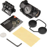 2MOA Red Dot Sight 1x25mm Reflex Sight Waterproof & Shockproof & Fog-Proof Red Dot Scope with 1 inch Riser Mount