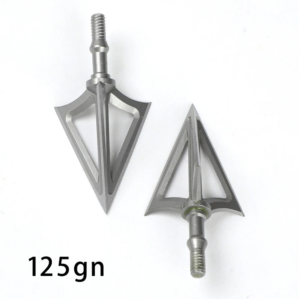 3pcs Hunting Broadhead 100gn-150gn ArrowHead Arrows Points for Compound Recurve Traditional Bow Crossbow Hunting Archery Outdoor