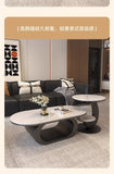 Italian minimalist new rock slab coffee table living room home simple modern high-end combination light luxury oval tea table