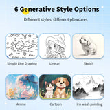 AI printer voice control AI generates images for instant printing of high-definition photos Thermal printer convenient printer