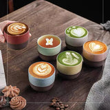 Japanese Ceramic Tea Cup Retro Matte Coarse Pottery Espresso Cups Handmade Coffee Ceramic Mug Drinkware Gift