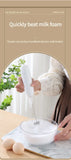 1PC Battery Model Handheld Egg Beater Froth Mixer Kitchen Automatic Coffee Milk Foaming Mixer Kitchen Whisk Tools