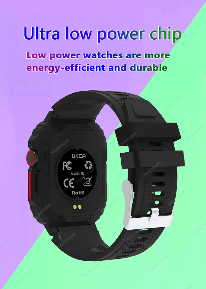 New Outdoor Smartwatch Men Women Bluetooth Call Heart Rate Health Monitor Military Watches GPS track Sports Fitness Smart Watch