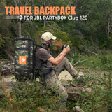 Portable Speaker Carry Tote Bag Backpack Waterproof Carrying Case Drop-Proof Adjustable Shoulder Strap for JBL Partybox Club 120