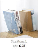 Sharkbang 2pcs/Pair Walnut Solid Wood Book Holder Shelf Desk Books Storage Organizer Bookends School Stationery Supplies