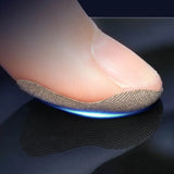 10PCS Silver Grey Gaming Finger Stickers Conductive Ultra Thin Glove Touch Screen Film Anti Sweat Anti Slip Fingertip Sticker