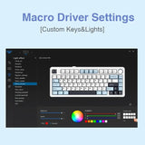 AULA F75 2.4G Wireless/Bluetooth/Wired Gaming Mechanical Keyboard RGB Customized 75% Layout OEM Profile Gasket PC Game Keyboard
