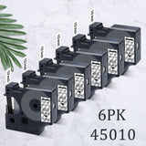 3~6PK Dymo D1 Label Tape 45013 for Dymo Label Maker Refill Black on White Compatible for DYMO LabelManager 160 280 Label Printer
