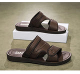 Summer Men's Sandals Leisure Beach Shoes Male Holiday Slippers Outdoor Retro Comfortable Casual Sandals leather Men Slippers