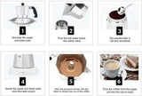 600ML Aluminum Mocha Coffee Pot Espresso Coffee Maker Percolator Tool Home Hand-brewed Octagonal Moka Pot Kitchen Utensils