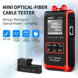 NOYAFA NF-916 4 In 1 Optical Fiber Tester Optical Power Meter VFL REF FC SC ST Visual Fault Locator LCD Display Network Tools