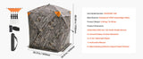 SucceBuy Hunting Blind, 270° See Through Ground Blind, 2-3 Person Pop Up Deer Blind for Hunting with Carrying Bag, Portable Tent