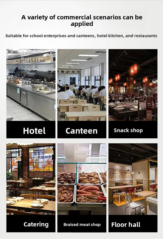 ‌13L Commercial Heavy Duty Pressure Cooker,Restaurant Grade Electric Steamer,Breakfast Buffet Auto Keep Warm Function